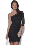 One Shoulder Lace Dress