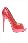 Spiked Peep Toe Pumps