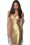 Gold Bandage Dress