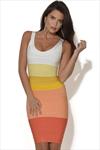 Gradient Effect Bandage Dress