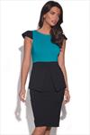 Vesper Hannah Peplum Pencil Dress