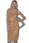 Bandeau Sequin Party Dress