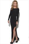 Long Sleeved Slinky Maxi Dress