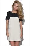 Monochrome Shift Dress