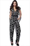 Little Mistress Graphic Print Jumpsuit