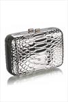 Metallic Snake Effect Clutch Bag