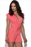 Crossover Crepe Playsuit