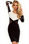 Quontum Mesh Panelled Dress