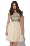 Little Mistress Luxe Embellished Bodice Dress