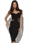 RARE Cage Side Cut Out Midi Dress