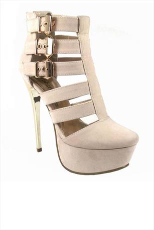 Scandal Caged Platform Sandals