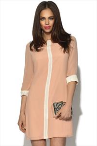 Little Mistress Contrast Peach Tunic