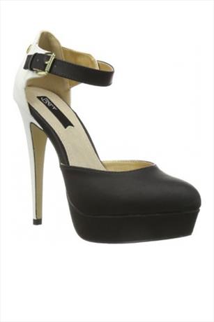 Contrast Closed Toe Platform Sandals