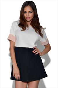 Girls On Film Tri Tone Shift Dress